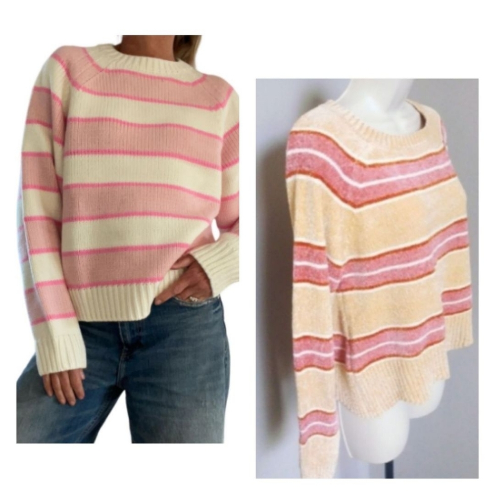 Love by Design‎ Striped Latte Combo Sweater - Picture 2 of 7